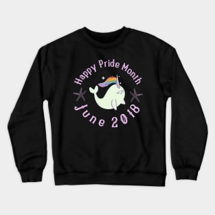LGBT Pride Month TShirt Rainbow Unicorn Narwhal Crewneck Sweatshirt